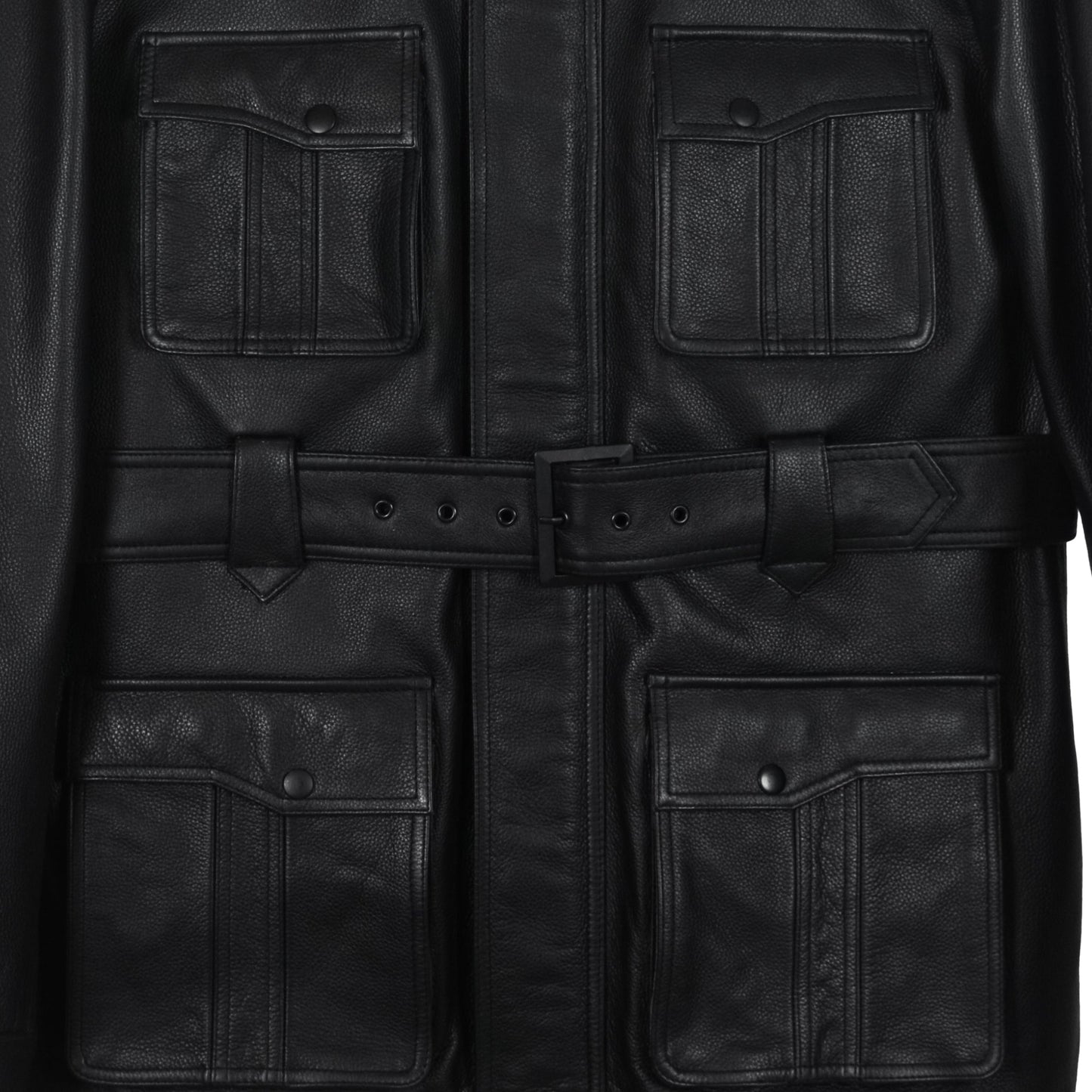 Classic Utility Quilted Leather Jacket