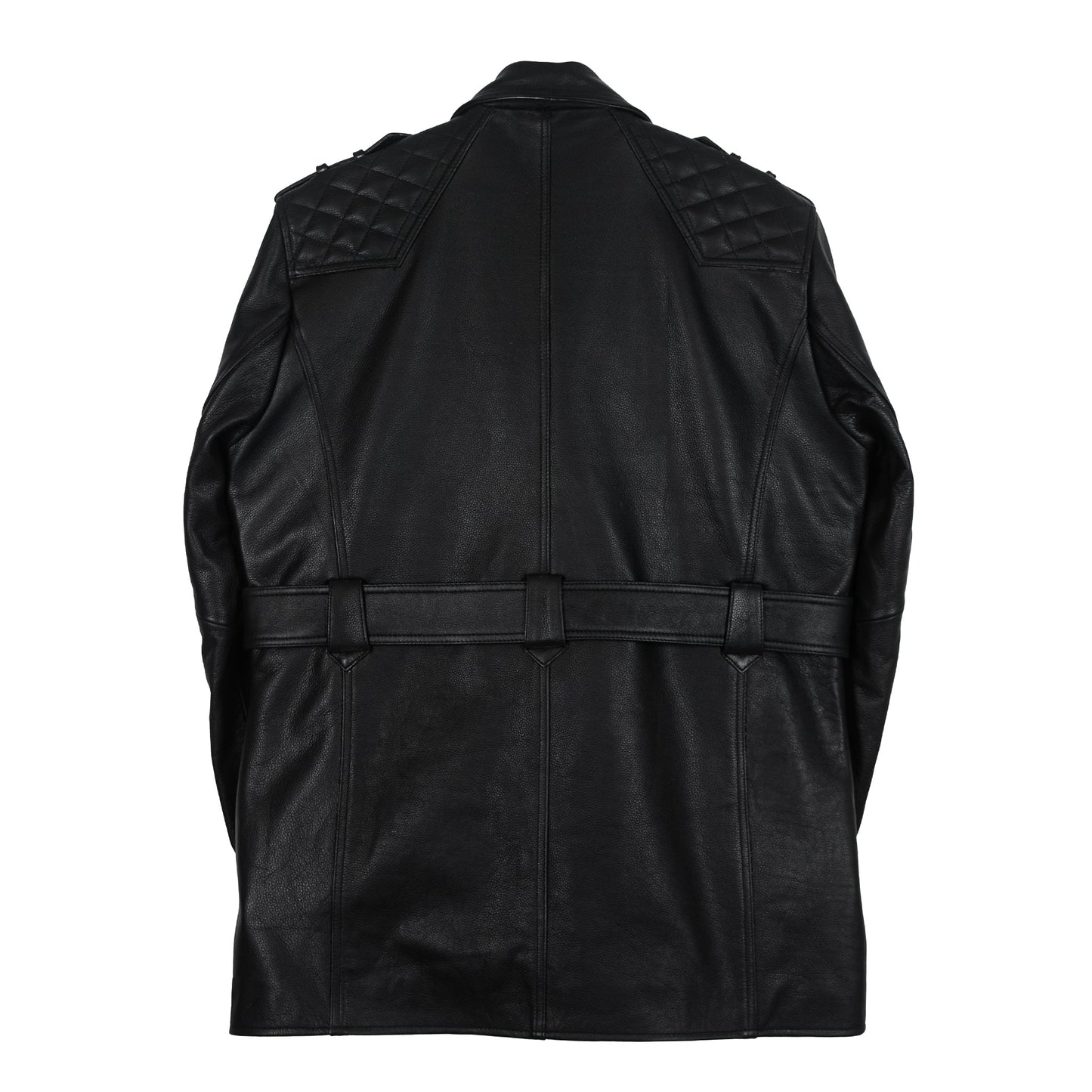 Classic Utility Quilted Leather Jacket